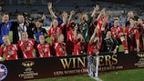 Le 1. FFC Turbine Potsdam fête sa victoire en UEFA Women's Champions League