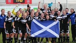 El Glasgow celebra su pase a los octavos de final en la temporada 2011/12
