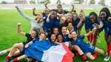 France celebrate at full time