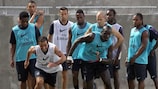 Le Paris Saint-Germain FC à l'entraînement