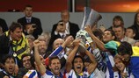 O Porto comemora a conquista da UEFA Europa League em 2011