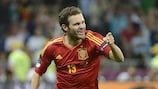 El español Juan Mata marcó en la final de la UEFA EURO 2012