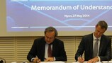 Memorandum di intesa tra UEFA e Europol