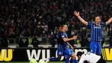 Club Brugges Tom De Sutter feiert sein Tor gegen Beşiktaş