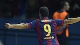 Luis Suárez fête son but en finale de l'UEFA Champions League
