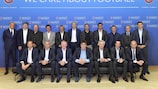 Foto de grupo do Fórum de Treinadores de Clubes de Elite da UEFA 2016