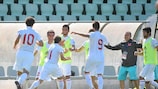 Ankara celebrate Fatih Deniz's opener against South Region Russia