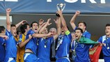 Braga celebra la conquista de la Copa de las Regiones de la UEFA