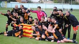 Selección Catalana celebrate sealing their finals place