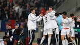 Sánchez heads Madrid into semi-finals