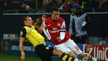 Aaron Ramsey scored Arsenal's winner in Dortmund last season