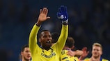 Didier Drogba leads Chelsea's celebrations