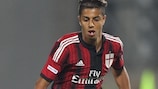 O talentoso jovem Hachim Mastour em acção pelo Milan