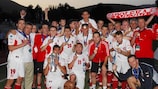 Dolnośląski celebrate winning the 2007 UEFA Regions' Cup