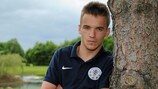Arjan Rexhepi looking moody and magnificent at the UEFA Regions' Cup hotel