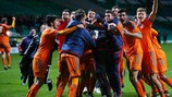 Valencia, who were three minutes from elimination, rejoice in their penalty shoot-out triumph