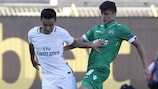 Action from the match between Ludogorets and Paris