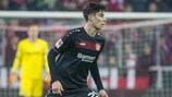 Kai Havertz em acção na Bundesliga pelo Leverkusen