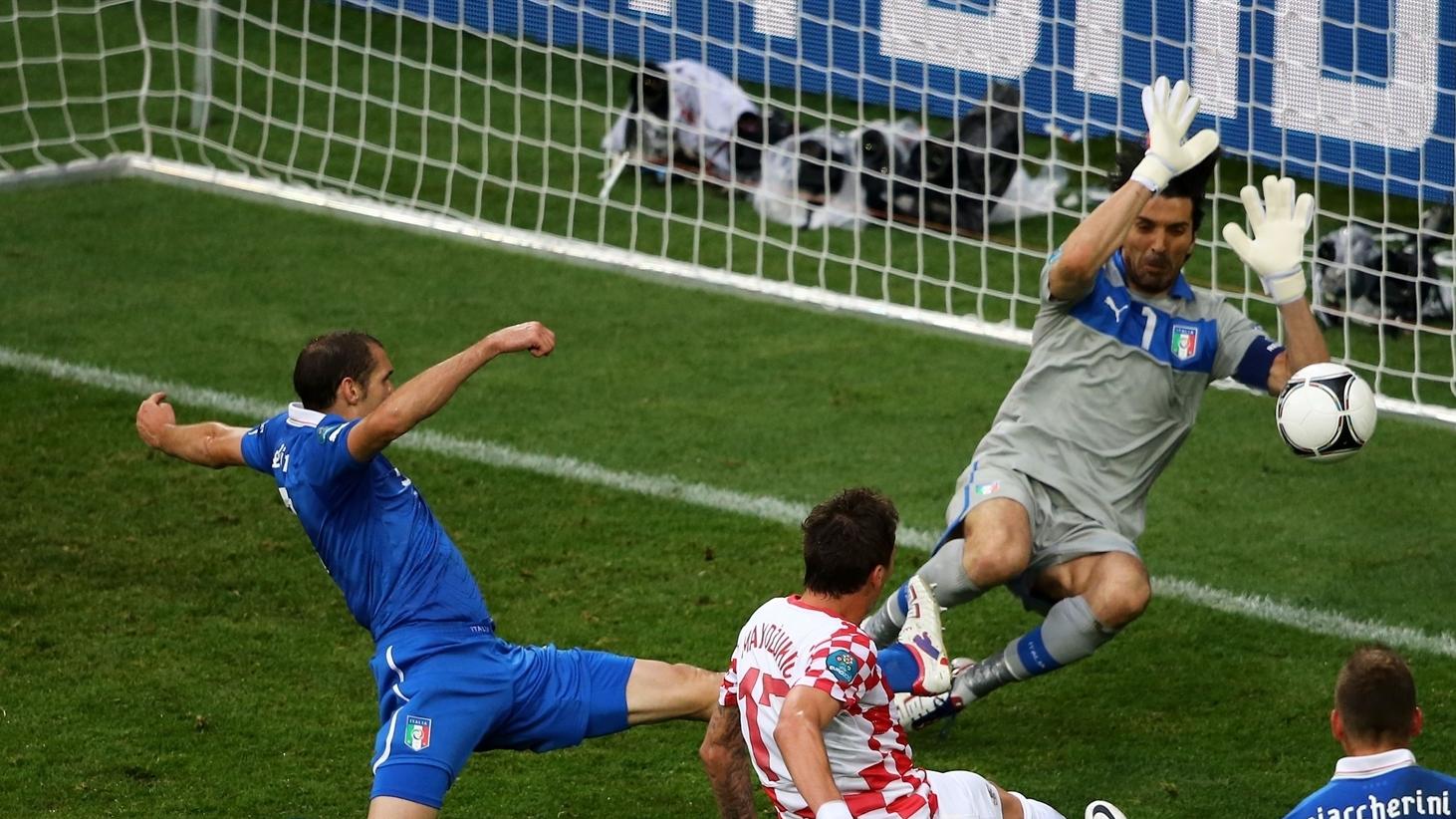 Italy-Croatia | Mandžukić bites back as Croatia deny Italy in EURO 2012 ...
