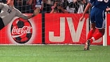 David Trezeguet scores the golden goal in Rotterdam