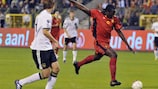 Romelu Lukaku could not find a way through against Germany