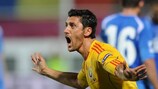Ciprian Marica celebrates one of his two goals against Bosnia and Herzegovina