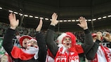 Poland fans in Wroclaw at the end of 2011