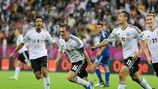 Germany will face Italy in the semi-finals in Warsaw on Thursday