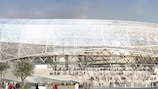 An artist's impression of how the Stade de Nice will look, come 2016