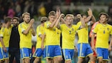 Sweden celebrate victory in Dublin
