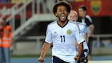 Ikechi Anya dazzled down the left wing for Scotland