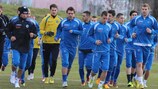 The 'Dragons' limber up in Zenica