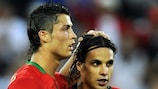 Cristiano Ronaldo and Nuno Gomes were Portugal team-mates between 2003 and 2011