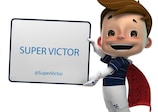 La mascota de la EURO 2016: Super Victor