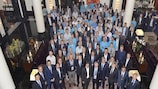 Les participants à la Conférence FIFA/UEFA à Saint-Pétersbourg