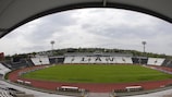 The match at the Partizan Stadium was stopped during the first half