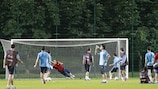 Eventual champions Spain training at their UEFA EURO 2012 training camp