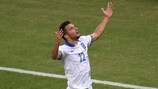 Andreas Samaris festeggia il gol contro la Costa d'Avorio al Mondiale