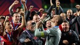 Serbia celebrate after winning the 2015 U-20 World Cup