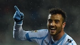 Felipe Anderson celebrates one of his pair in the 2-0 Serie A win over Torino