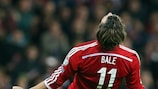 Gareth Bale en un partido con la selección de Gales