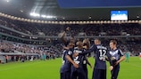 Bordeaux feiert den Führungstreffer gegen Montpellier