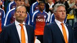 Danny Blind (left) has replaced Guus Hiddink as coach of the Netherlands