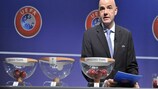 El Secretario General de la UEFA en el sorteo de la UEFA Europa League