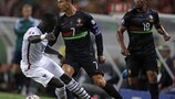 Cristiano Ronaldo au cœur de la défense française