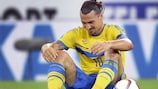 Zlatan Ibrahimović during the 1-0 defeat in Moscow in September