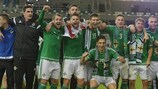 Irlanda del Norte celebra su clasificación para la UEFA EURO 2016