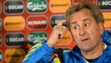 Erik Hamrén ist zuversichtlich, dass sich Schweden gegen Dänemark durchsetzt und die UEFA EURO 2016 erreicht