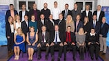 Graduates from Sweden's UEFA CFM edition pictured with SvFF president Karl-Erik Nilsson (front row, centre)
