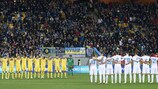 Ukraine and Slovenia observe the minute's silence